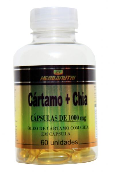 Óleo de Cártamo + Chia 60Cps